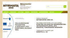 Desktop Screenshot of butormesterkft.hu